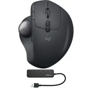 로지텍 MX ERGO Plus 4포트 3.0 USB 포함 고급 무선 트랙볼 번들 2개