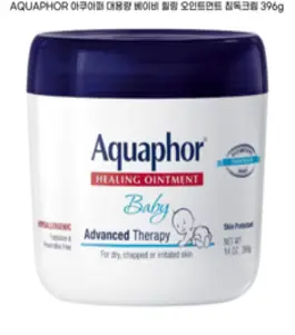 Aquaphor Healing Ointment 아쿠아퍼 기저귀 크림 베이비 수딩 오인트먼트, 396g, 1개